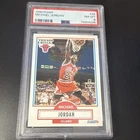 1990-91 Fleer Michael Jordan Chicago Bulls Black Line PSA 8 #26 Basketball Card