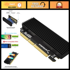 M.2 NVMe SSD to PCIe Adapter Card with Heatsink - High-Speed Storage Upgrade