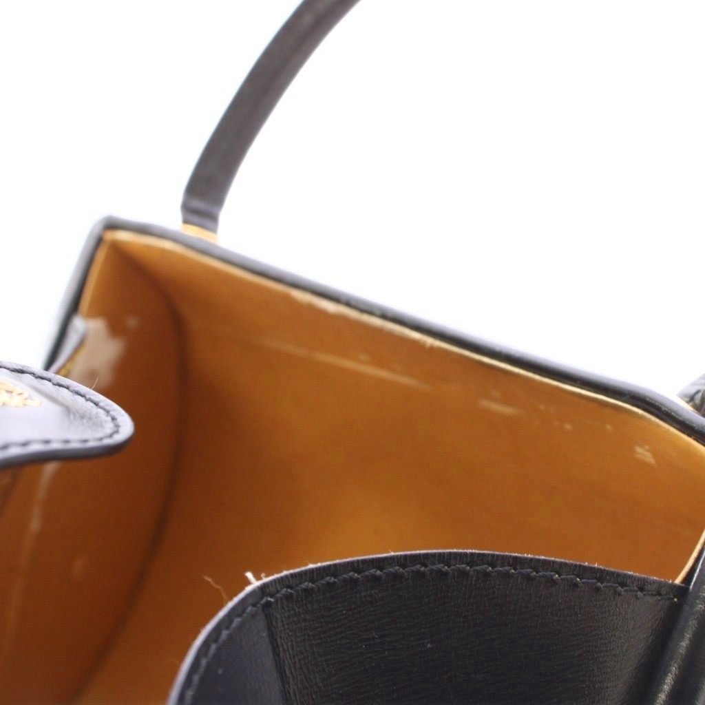 Anagram Vintage Leather Black Handbag Women's Purse Used image 8