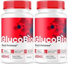Valdivia GlucoBio 30 Capsules 2 Pack Blood Sugar Support Supplement Made in USA