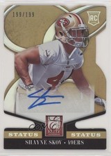 2014 Panini Elite Rookie Status Gold Die-Cut 199/199 Shayne Skov #184 Auto g7i