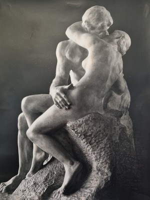 Silberabzug Le Baiser Rodin Bruno Jarret Museum Rodin Vintage 24x30,5 cm
