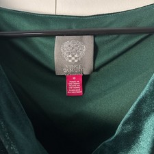 Vince Camuto Green Velvet Ruched Bodycon Dress