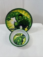 Marvel Hulk Mini Heroes Plate and Bowl Set fo...