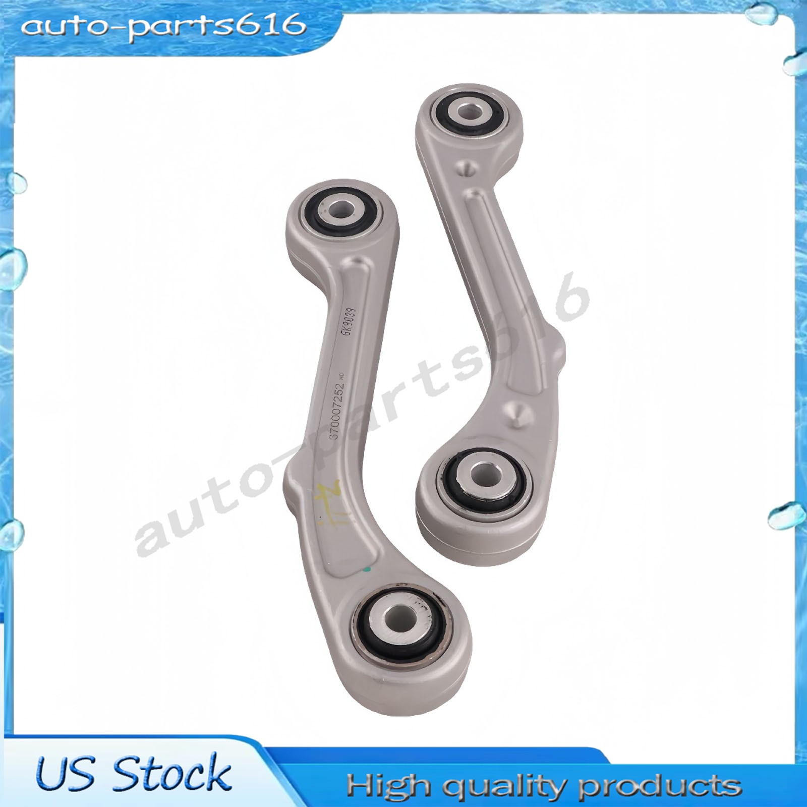 2* Rear Upper/Lower Control Arms for Maserati Ghibli Quattroporte 2014+ 67000725