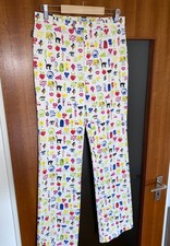 Vintage Moschino Jeans Cartoon Print Stretch Pants