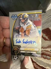 2024 Bowman U Chrome Football. 1st Luke Lachey Base Auto. Iowa Hawkeyes #PA-LLA