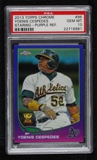 2013 Topps Chrome Retail Purple Refractor Yoenis Cespedes #96 PSA 10 GEM MT 00hi