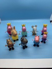 Vintage Lot of 9 PEPPA the PIG Family  Friends FIGURES 2003
