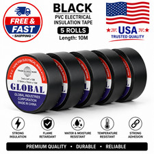 50m high-temperature resistant black rubber electrical tape-durable and soft