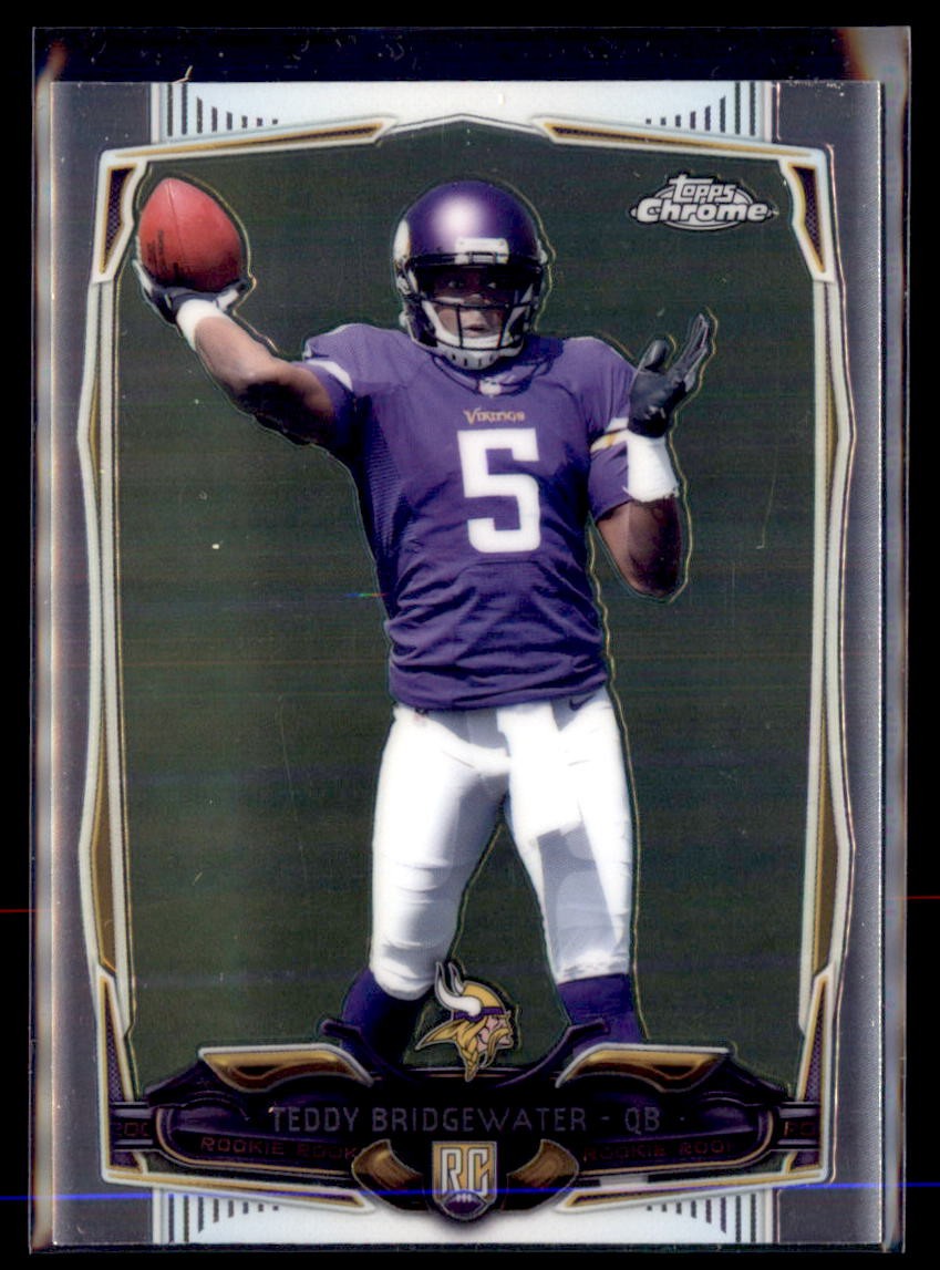 2014 Topps Chrome Teddy Bridgewater Vikings 173 RC