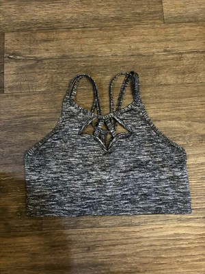 Victoria Sport Show Off Strappy Back/White Sports Bra Cutout VS Size Medium