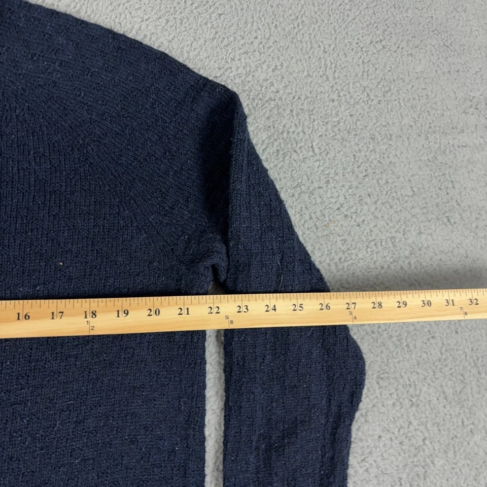 Smartwool Sweater Mens Large Navy Cozy Lodge Half Zip Merino Wool Outdoor 1/2 - Image 3 of 4