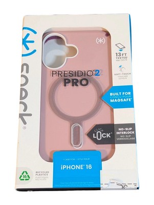 Speck iPhone 16 Presidio2 ClickLock Case with MagSafe - Wednesday Pink