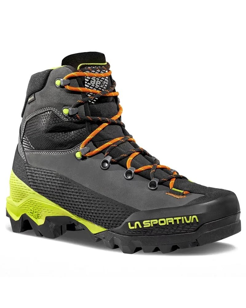 - La Sportiva Aequilibrium LT GTX Gore-Tex Scarponi Alpinismo Uomo, Carbon/Lime