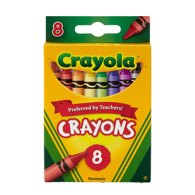 Wachsmalstifte Wachsmalkreide Wachsmaler Buntstifte für Kinder Crayola 8 Farben