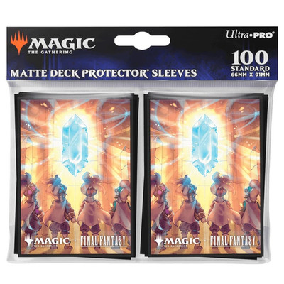 100 Ultra PRO Final Fantasy Crystal Deck Protector Card Sleeves Standard 66x91mm