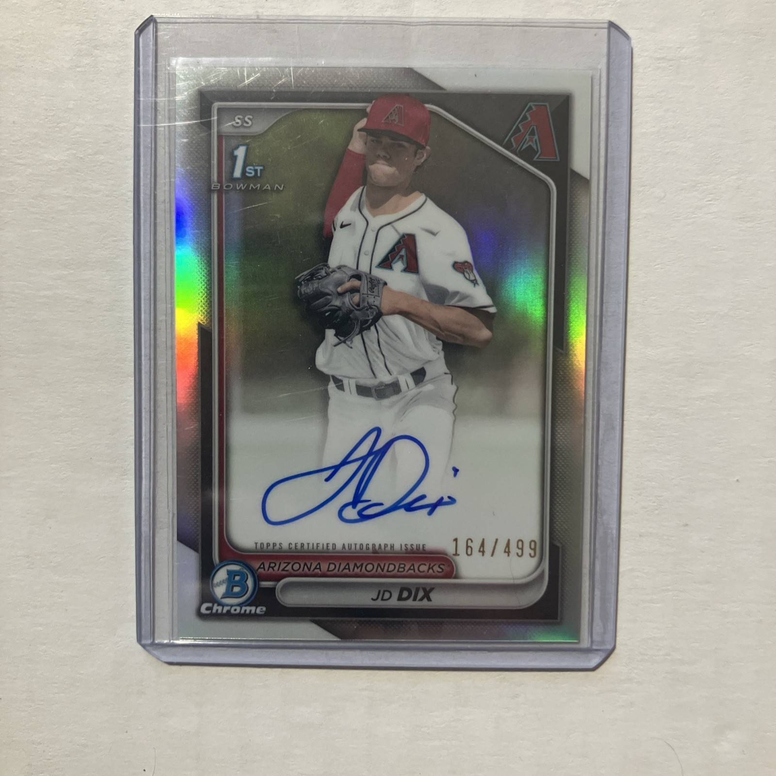 2024 Bowman Draft JD Dix Chrome Auto Refractor 1st /499 CPA-JD