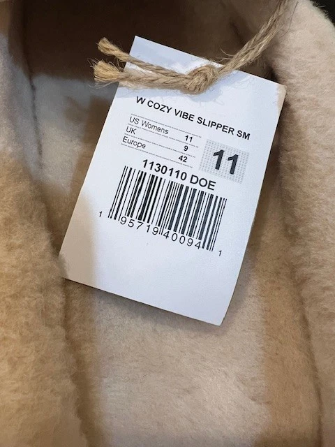 Zapatilla Sanuk Cozy Vibes para mujer 11 Doe beige 🐑 Forrada de lana alfombra de azúcar cómoda Foto 4 de 4