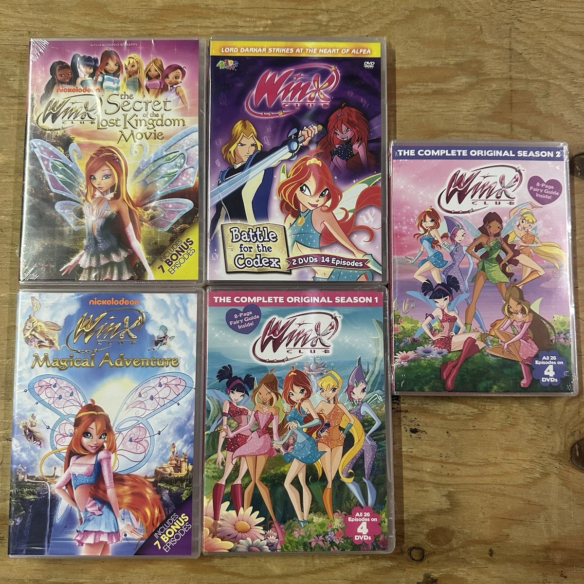Winx Club DVD Lot Sealed Complete Season 1 2 Battle For The Codex