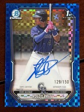 2026 Bowman Roldy Brito Blue Xfractor #/150 1st Bowman Auto Rockies 
