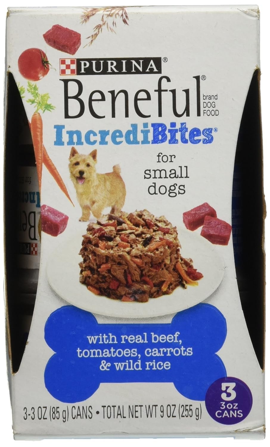 Purina beneful incredibites for small dogs 3 oz cans 3 pack