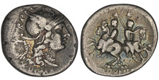 C. Servilius M.f. Denarius, Roman Silver Coin – 136 BC, RRC 239