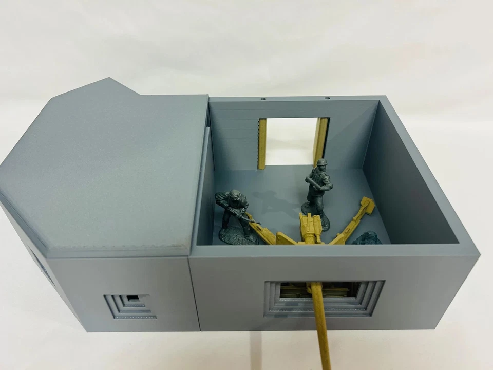 German (x2) PAK 40 Casemate: WWII 1/32 Army Men Scale - Image 2 of 4