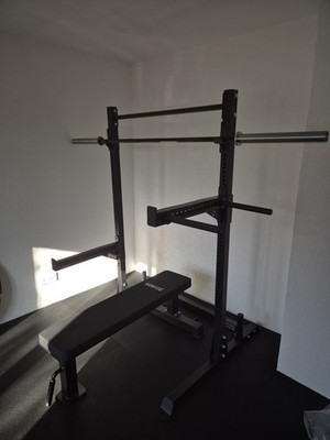 Home Gym Komplettpaket - Sqmize + Squat Rack + 250 kG Bumper