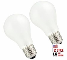 100W Incandescent Light Bulbs,Frosted Bulbs,Dimmable Medium E26 Base Light