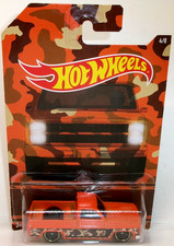 2017 HOT WHEELS 1:64 HW CAMOUFLAGE TRUCKS 4/8 ORANGE '83 CHEVY SILVERADO