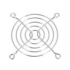 3pcs Finger Guard Metal Fan Grill Protector for 80mm x 80mm Case Fan Silver Tone