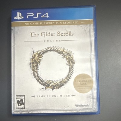 Bethesda The Elder Scrolls Online Tamriel Unlimited PS4 Manual Explorer's Pack