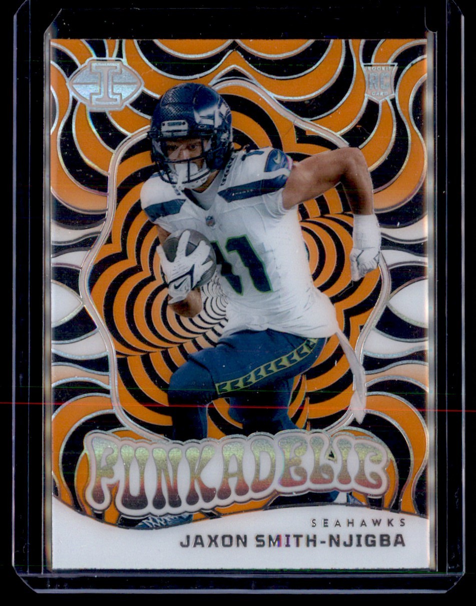 2023 Panini Illusions Funkadelic Orange Jaxon Smith-Njigba Seattle Seahawks #16