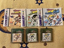 Powerpuff Girls GameBoy Color — 3 Game Lot + Manuals — TESTED