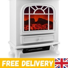 Electric Fireplace with LED Flame Effect | 2 Heat Settings 1000W/2000W | Real...