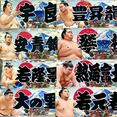 Sumo Event Limited Handtuch: Hoshoryu Onosato Kotozakura Aonishiki Ura Japan ...