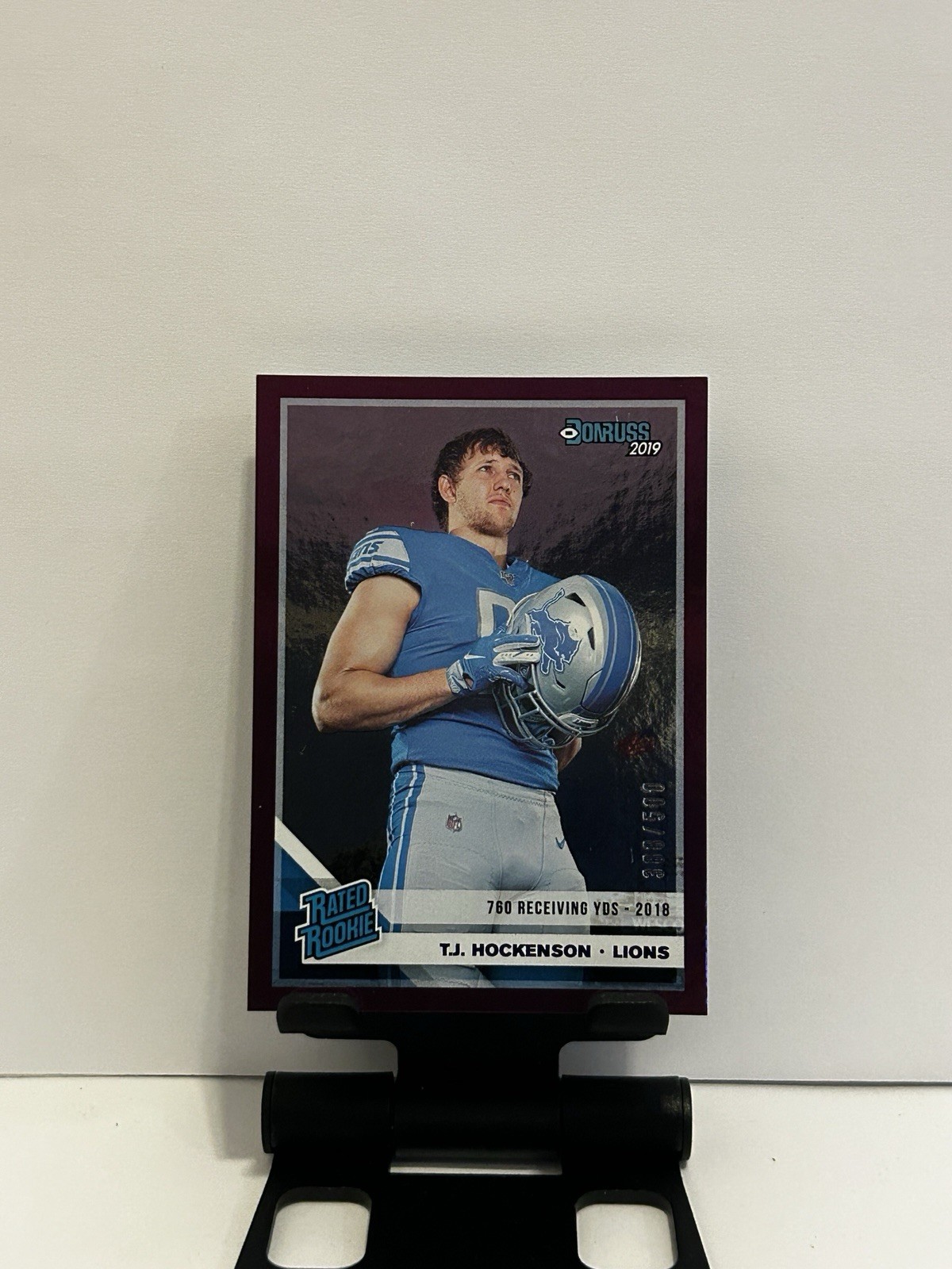 2019 Panini Donruss - Rated Rookie T.J. Hockenson #321 Season Stat Line /500