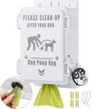 Heavy Duty Dog Poop Bag Dispenser, Wall Mountable Waterproof Outdoor Organi...