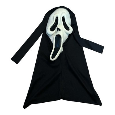 Vintage Scream Ghostface Easter Unlimited Inc MK Stamp Hooded Horror Mask T3