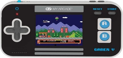 My Arcade - Gamer V Klassische Tragbare Gaming-Konsole - Blau/Grau/Schwarz