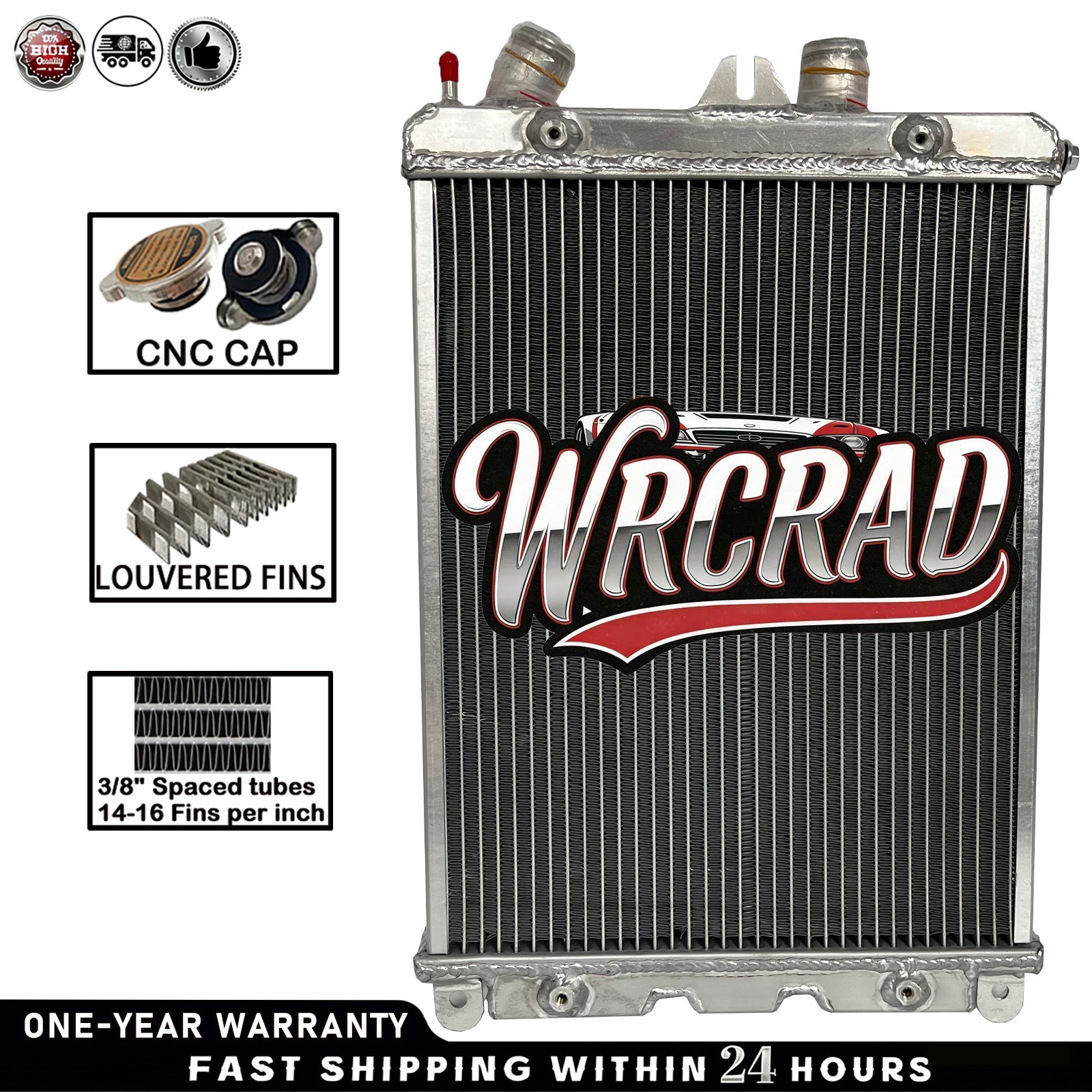 Left Aluminum Radiator Fit 2000-2006 Ferrari 360 3.6L W/O Sensor hole NO Sensor