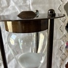 Vintage Large bronze Hourglass Sand Time Round Base 12" — photo 5