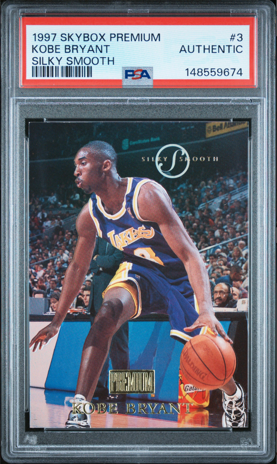 1997 SKYBOX PREMIUM SILKY SMOOTH #3 KOBE BRYANT PSA AUTHENTIC