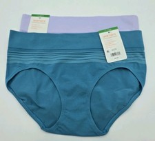 Warners Hipster Underwear Womens Large Size 7 Seamless Mid Waist 2-Pair