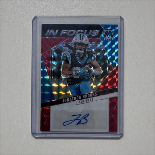 2024 Panini Mosaic In Focus Jonathon Brooks Red Prizm /199 Panthers Rookie