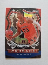 2020-21 Prizm DP Isaac Okoro Red White & Blue Crusade Rookie #84