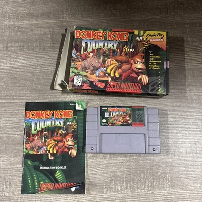 Donkey Kong Country (Super Nintendo Entertainment System, 1994) CIB