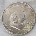 1948 D Franklin Half Dollar FBL in BU Condition