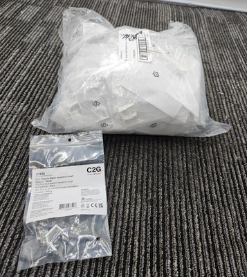 (QTY 85) C2G 03820 Snap-In Blank Keystone Insert Module - White